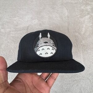 Vintage Bioworld My Neighbor Totoro Snapback Hat Mens‎ OS Black Preowned